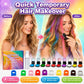 ✨ 50% OFF! 🌈 12-Colour Temporary Hair Chalk Applicator Set – Washable, Easy to Use & Perfect for Parties 💥