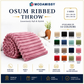 ⏳LAST DAY SPECIAL PRICE: ￡11.99!!🎁Super Soft Fur Ribbed Fleece Throw Blanket⛄🔥