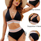 ⭐Summer Sale 49% OFF⭐High Waisted Tummy Control Color Block Bikini Sets