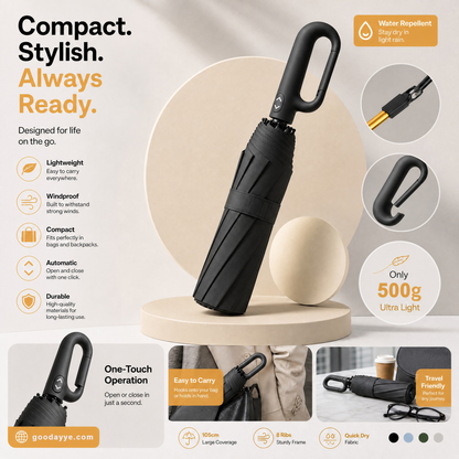 ⏳ LAST DAY SALE!! 🔥 The UK’s Go-To Foldable Umbrella: Auto Open, Stormproof & UV-Blocking ☔☀️ Compact, Durable & Perfect for British Weather – No More Soaked Commutes! 🛡️🇬🇧