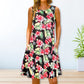 💖LAST DAY SALE 50% OFF💖Summer Printed V-Neck Sleeveless Beach Dress