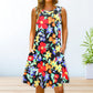 💖LAST DAY SALE 50% OFF💖Summer Printed V-Neck Sleeveless Beach Dress