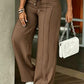⏳Last Day Sale Only ￡15.99!!👖💥Women's High-Waisted Straight Leg Trousers – Front seam & elastic back – Versatile, comfortable & perfect for office or casual wear✨🌸