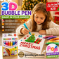 💥LAST DAY BUY 1 GET 1 FREE!!🎁🔮Magic Pen – Draw 3D with one stroke!🎄DIY Bubble Magic Drawing Pens