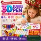 🎁🔮Magic Pen – Draw 3D with one stroke!🎄 DIY Bubble Popcorn Drawing Pens🔥
