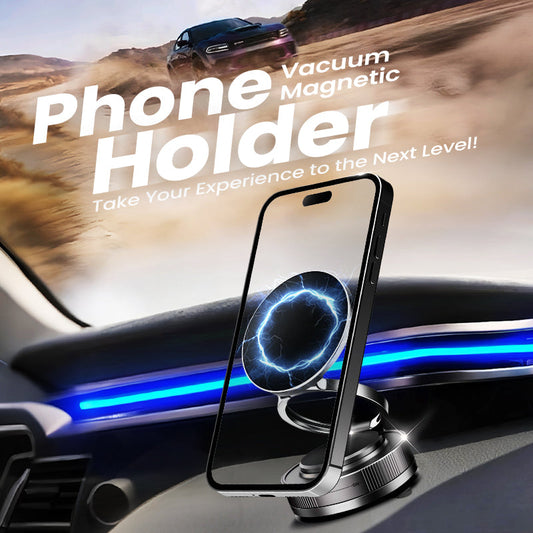 🔥LAST DAY -BUY 2 GET 1 FREE🔥🔄360° Adjustable Vacuum Magnetic Phone Holder