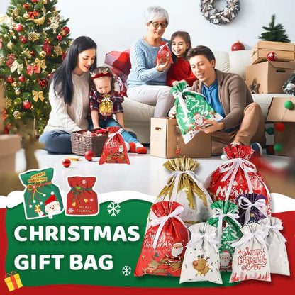 🎄LAST DAY SPECIAL PRICE: ￡6.99!!🎅The World’s Best Christmas Gift Bag With Drawstring🎁