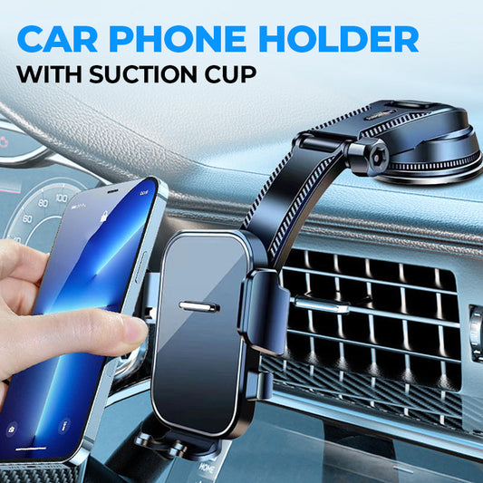 🔥 HOT SALE 🔥 50% OFF! ⏰ Multifunctional Suction Cup Car Phone Holder – Drive Hands‑Free with Ease!