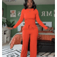 💥Christmas Sale 50% OFF👚Crop Top Straight Leg Pants 2-Piece Lounge Set ✨Cozy holiday style! Perfect for relaxing & festive gatherings🎄