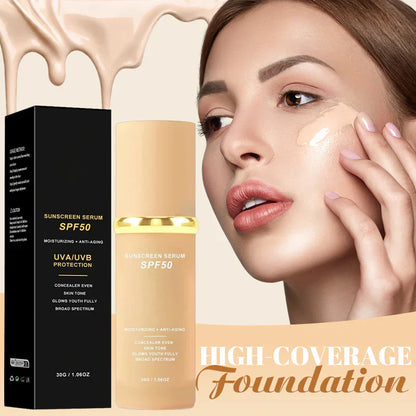 🔥LAST DAY SALE 50% OFF✨⚡ 50K+ SOLD! 🎁4-in-1 Perfecting Foundation – High Coverage, SPF & All-Day Hydration 🤍✨