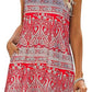 💖LAST DAY SALE 50% OFF💖Summer Printed V-Neck Sleeveless Beach Dress