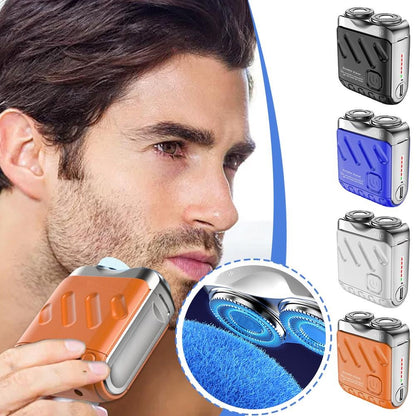 🔥🎉 Father's Day Sale: 59% OFF! 🎁Portable Rotary Dual Ring Electric Shaver🚀