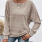 ⏰Early Autumn Limited Price￡13.99🍂 Women's Soft Solid Batwing Sleeve Pullover Long Sleeve Top