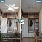 ⏳Limited-time Special Price:£ 16.99!!🔥SmartBreez™ 40W LED Ceiling Fan Light – 20.5” Ultra-Quiet with Remote 🎯 | E27 + FREE B22 Adapter 🔌 | For Bedroom 😴, Kitchen 👩‍🍳 & Garage 🛠️ – UK Ready! 🇬🇧