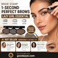 ✨Buy 1 Get 1 Free -ONLY ￡7.99!!🖌️50K+ Sold!!!🖤Eyebrow Stamp Powder Kit with Applicator Brush, One Press Perfect Brow Stamp, Waterproof Long Lasting 24H Wear Eyebrow Makeup for Lazy Daily Salon-Like Brows