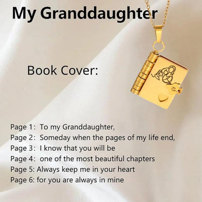 🎄 Holiday Sale – 50% OFF! ⚡ 50K+ SOLD! ✨ For Granddaughter and Daughter – The Most Beautiful Chapter Book Necklace ❤️
