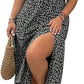 💃Summer Hot Sale-49% OFF💗Plus Size Split Floral Print Boho Maxi Dress