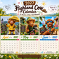 ⏰LAST DAY SALE ONLY ￡7.99!!🔥2027 Funny Highland Cow Wall Calendar | A4 Hanging Calendar