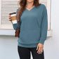 💖2026 Autumn’s Sale 70% OFF✨🍂Women's Hoodless V-neck Sweatshirt With Kangaroo Pocket Longsleeve Oversized Casual Style Shirt