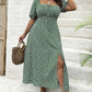💃Summer Hot Sale-49% OFF💗Plus Size Split Floral Print Boho Maxi Dress