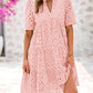 💥Last Day Special Sale 49% OFF💃Women's Elegant Hollow Out Lace Ruffle Casual Mini Dress