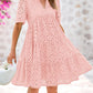 💥Last Day Special Sale 49% OFF💃Women's Elegant Hollow Out Lace Ruffle Casual Mini Dress