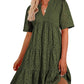 💥Last Day Special Sale 49% OFF💃Women's Elegant Hollow Out Lace Ruffle Casual Mini Dress