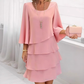 💃Vacation Sale 49% OFF💃Women's Tiered Ruffle Dress with Flared Sleeves
