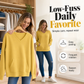 💖2026 Autumn’s Sale 70% OFF✨🍂Women's Hoodless V-neck Sweatshirt With Kangaroo Pocket Longsleeve Oversized Casual Style Shirt