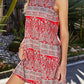 💖LAST DAY SALE 50% OFF💖Summer Printed V-Neck Sleeveless Beach Dress