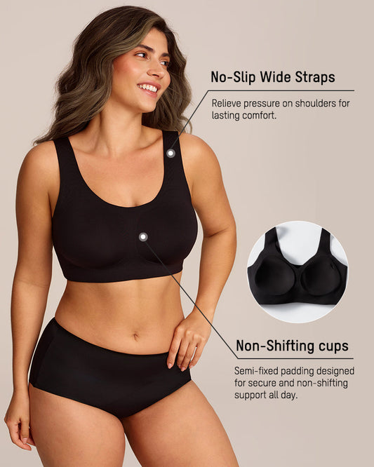 💖New Updated--- Buy 1,Get 2nd 50% OFF🎉Jelly Wireless T-shirt Bra