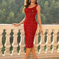 💖LAST DAY SALE 50% OFF💃Women's Round Neck Sleeveless Party Gliter Dress