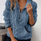 🔥 LAST DAY SALE – 50% OFF!! ☀️ Half-Zip Fuzzy Sweatshirt 🍂 | Cloud-Soft + Roomy Pockets – Comfy Daily/Lounge