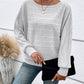 ⏰Early Autumn Limited Price￡13.99🍂 Women's Soft Solid Batwing Sleeve Pullover Long Sleeve Top