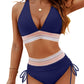 ⭐Summer Sale 49% OFF⭐High Waisted Tummy Control Color Block Bikini Sets