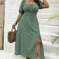 💃Summer Hot Sale-49% OFF💗Plus Size Split Floral Print Boho Maxi Dress