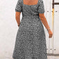 💃Summer Hot Sale-49% OFF💗Plus Size Split Floral Print Boho Maxi Dress