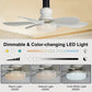 ⏳Limited-time Special Price:£ 16.99!!🔥SmartBreez™ 40W LED Ceiling Fan Light – 20.5” Ultra-Quiet with Remote 🎯 | E27 + FREE B22 Adapter 🔌 | For Bedroom 😴, Kitchen 👩‍🍳 & Garage 🛠️ – UK Ready! 🇬🇧