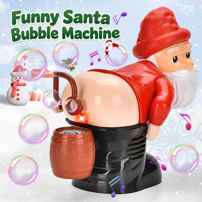 🎄 HOLIDAY SALE – 50% OFF! 🔥🎅 Holiday Farting Bubble Machine – Santa, Gnome & Snowman Christmas Party Toy 🤣✨
