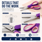 ⏳LAST DAY SALE ONLY ￡9.99!!🎉50K+ Sold✂️Multipurpose Pinking Shears Serrated Scissors