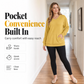 💖2026 Autumn’s Sale 70% OFF✨🍂Women's Hoodless V-neck Sweatshirt With Kangaroo Pocket Longsleeve Oversized Casual Style Shirt