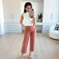 🔥2025 HOT SALE🔥Stretch Twill Cropped Wide Leg Pants