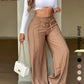 ⏳Last Day Sale Only ￡15.99!!👖 💥 Women's High-Waisted Straight Leg Trousers – Front seam & elastic back – Versatile, comfortable & perfect for office or casual wear ✨🌸