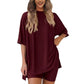 🎁Limited time 49% OFF⏳Women's Summer Oversized two piece casual suit