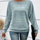 ⏰Early Autumn Limited Price￡13.99🍂 Women's Soft Solid Batwing Sleeve Pullover Long Sleeve Top