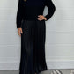 🍂Autumn Promotion 49% OFF🔥Women's solid color Long Sleeve Jumper & Pleated Bottom Dress