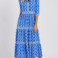 🎉Spring Specials Sale 50% OFF🌸💐Women’s Geometric Print V-Neck Maxi Dress