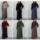 🍂Autumn Promotion 49% OFF🔥Women's solid color Long Sleeve Jumper & Pleated Bottom Dress