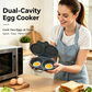 ⏰Last Day Special Price ￡5.99!!⏰Microwave Egg Poacher – Dual-Cavity Steamer, Rapid Heating, Non-Stick PP – Ideal for Home, Office & Travel! 🔥