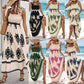 Women’s Summer Print Sleeveless Flowy Long Dress